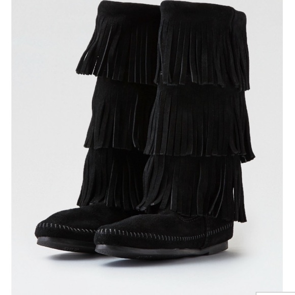 Minnetonka Shoes - MINNETONKA TRIPLE FRINGE BOOT